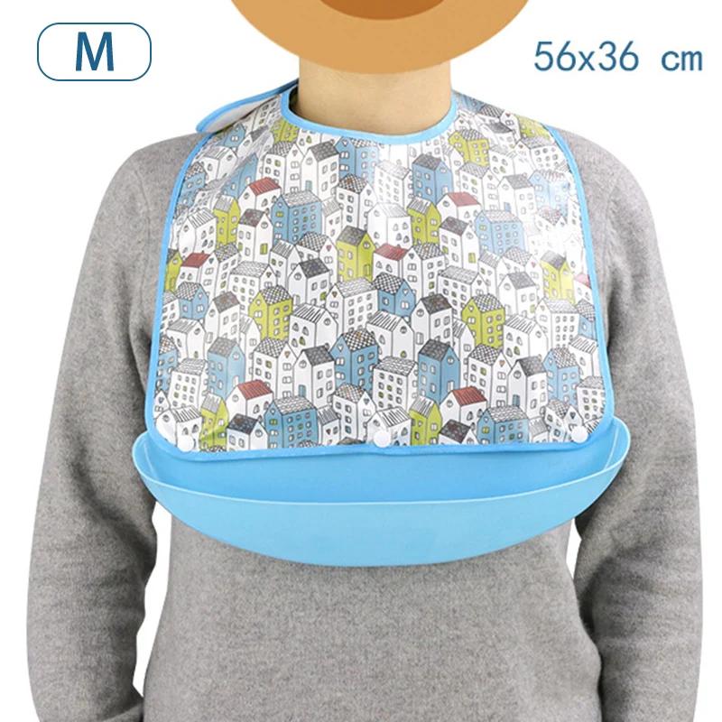 Adult Dining Bib Household Detachable Oil-proof and Waterproof Bib Suitable for the Elderly and Patient