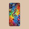 Musical Note Staff Mobile Phone Case for VIVO V60 V50 V40 V30 V29 V27 V25 V23 Pro Lite 5G Colorful Printing Cover Luxury