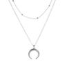Boho Star Moon Heart Snake Sequin Pendant Necklace Ladies Multilayer Gold Metal Clavicle Necklaces Girls Jewelry