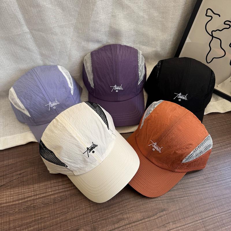 Spring Summer Adjustable Quick Dry Braethable Hat Outdoor Sport Sun Protection Baseball Cap Unisex Mesh Cap Foldable Cycling Hat
