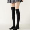 Autumn and Winter Knee-high Women's Socks with Fleece, Thickened Long Stockings, Knee Protection, Anti-slip, Slightly Pressurized High Stockings