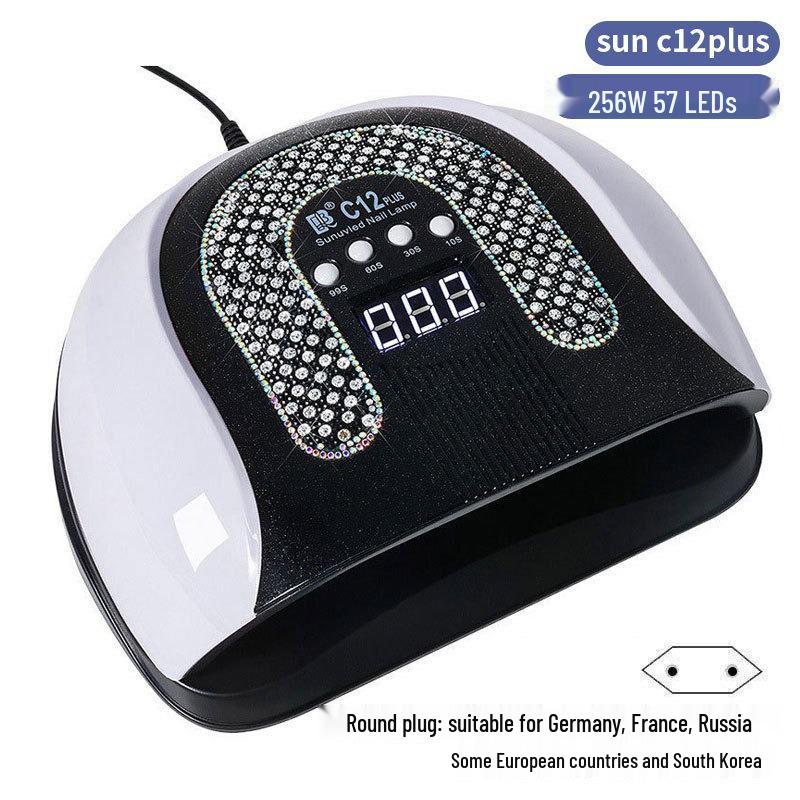 256W High Power UV/LED Dual Light Nail Curing Lamp