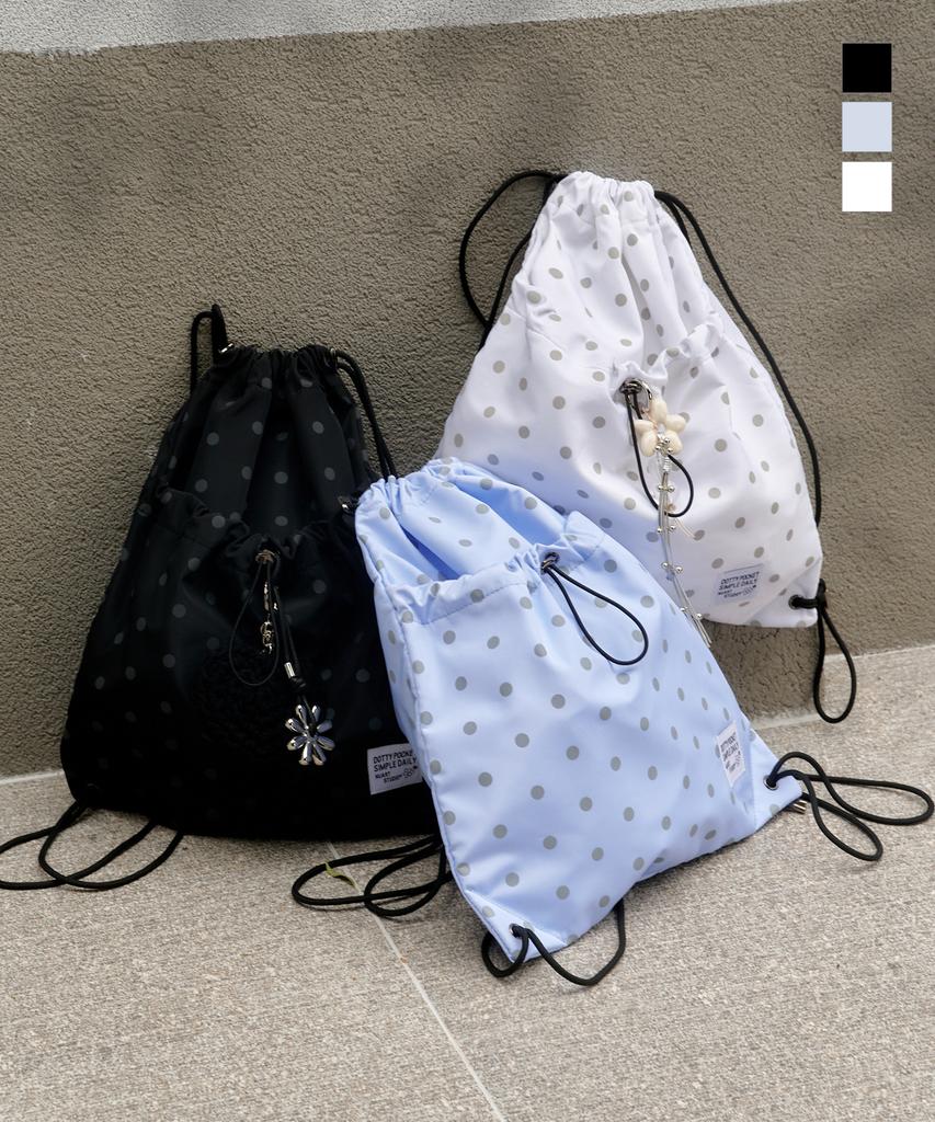 Nuart Studio Dottie Pocket Gym Bag String Bag_3Colors