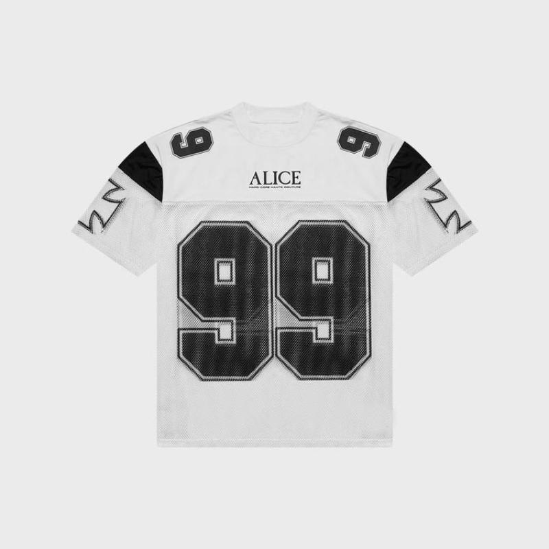 

Европейская и американская летняя спортивная футболка с цифровой печатью Y2K L белый