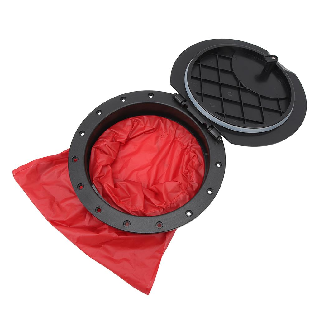 11.2 in Deck Plate Kit Deck Hatch with Storage Bag for Kayaking Yacht Fishing Boat Black