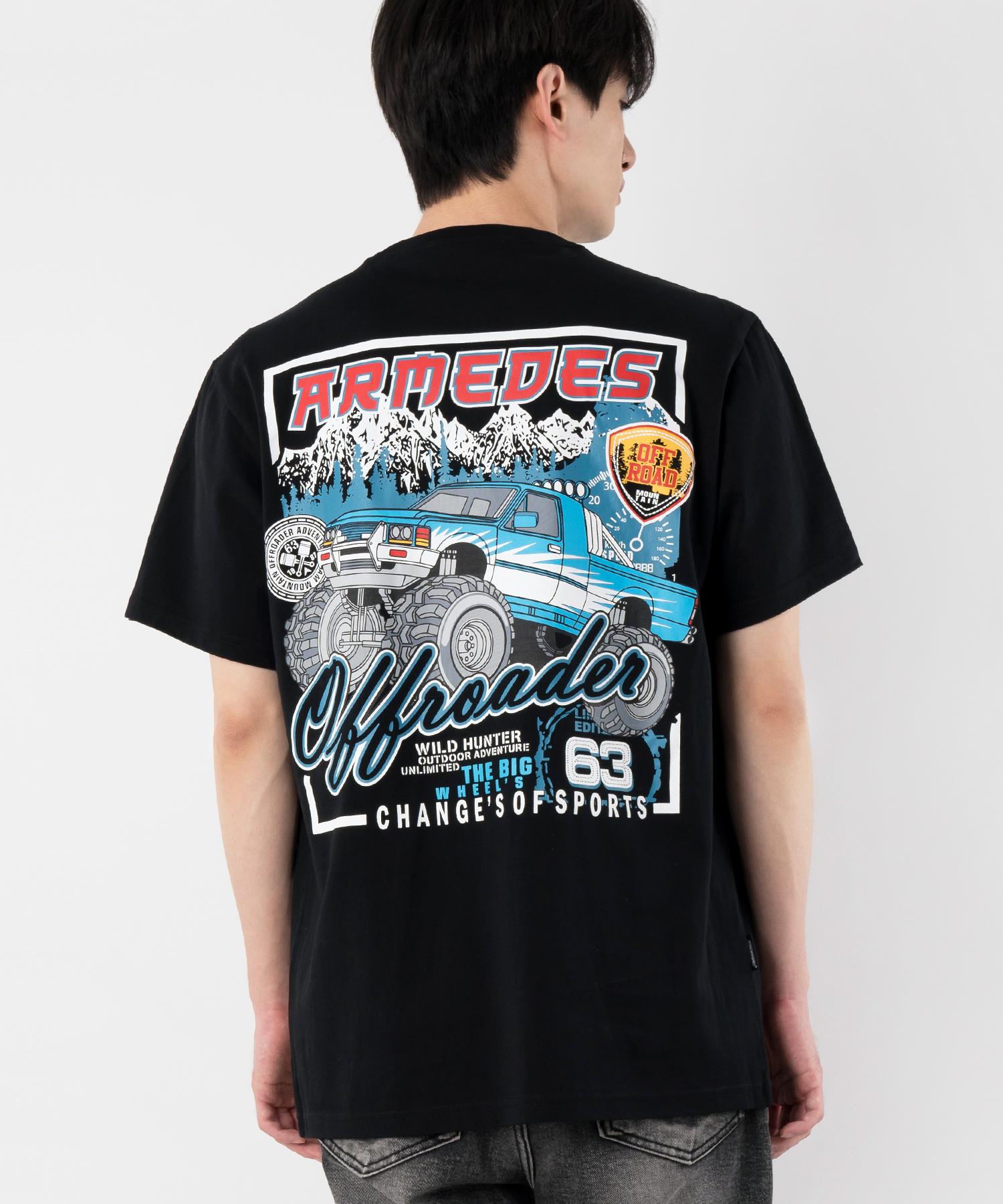 Armedes 20-Count Cotton Art Graphic T-Shirt (1006) Black/S(90)