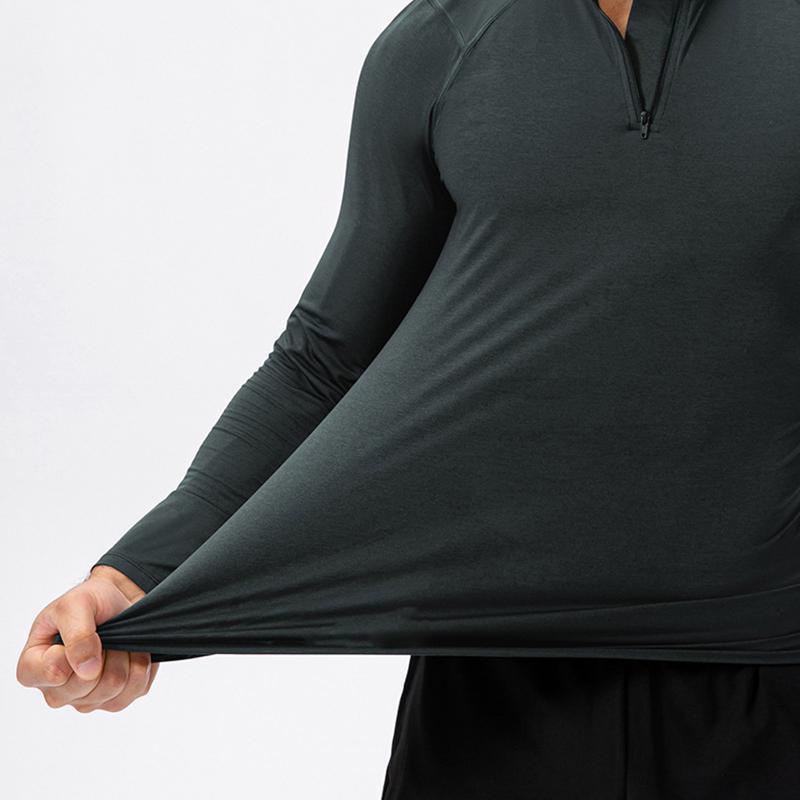 MUŽI Fitness Tričko s vysokou elasticitou Dlouhý rukáv Sportovní punčochové kalhoty Tréninkové košile Běžecké topy