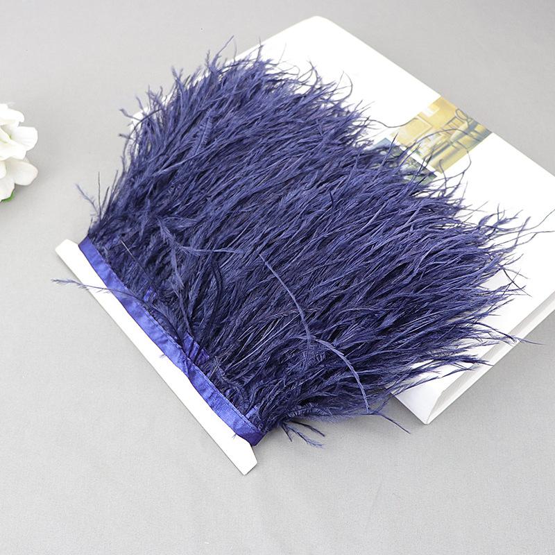 Ostrich Feather Lace Cloth Bandwidth 10-15Cm Stage Performance Clothing Decoration Accessories Lace Feather Ribbon