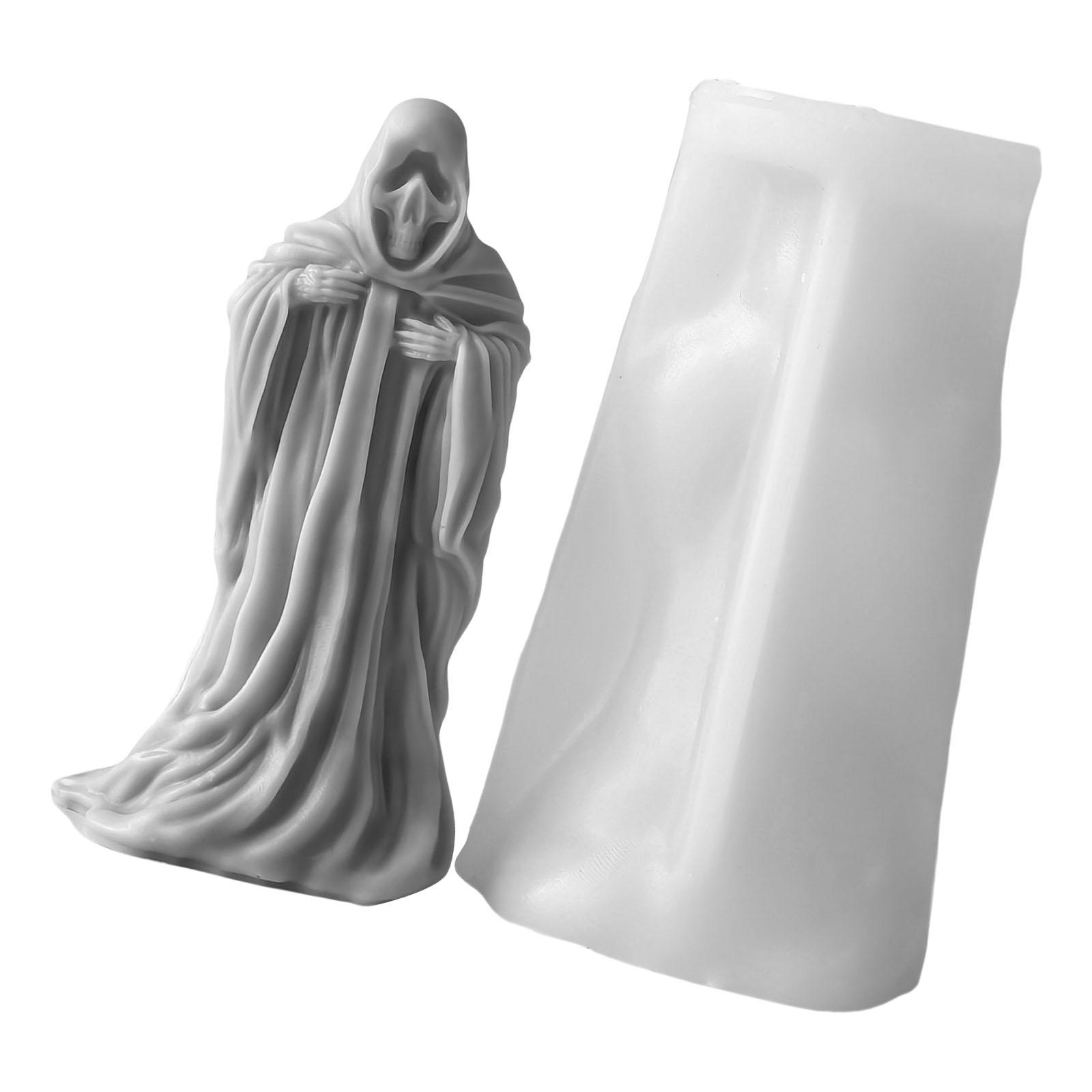 

Хэллоуин Череп Силиконовая Форма Для Свечей Мыла Ручной Работы Многоразовая Гибкая Детальный Дизайн Легкое Извлечение Нетоксичный Экологичный Материал 5330