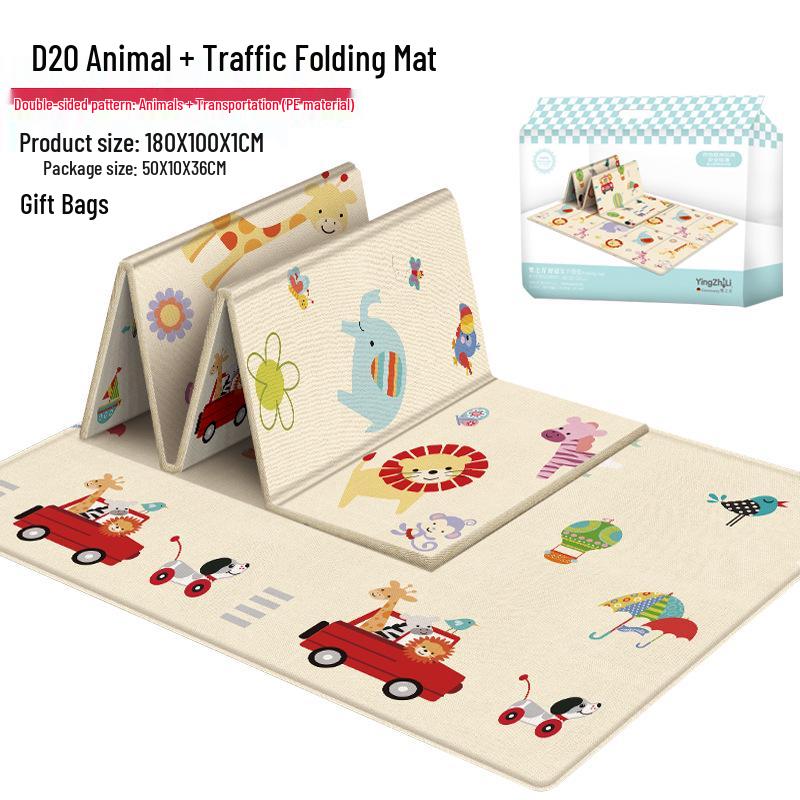 Huaying Foldable Double-Sided Kids' Non-Slip Waterproof Crawling Mat with Free Shipping