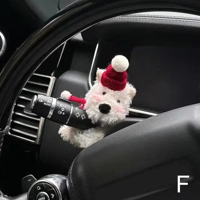 Cute Dog Car Wiper Doll Personalized Car Plush Doll Decoration Creative Gift Car Interior Decoration Accessories