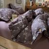 2026 Vintage Linen-like Floral Bedding Set 100% Cotton Button Soft Bed Sheets