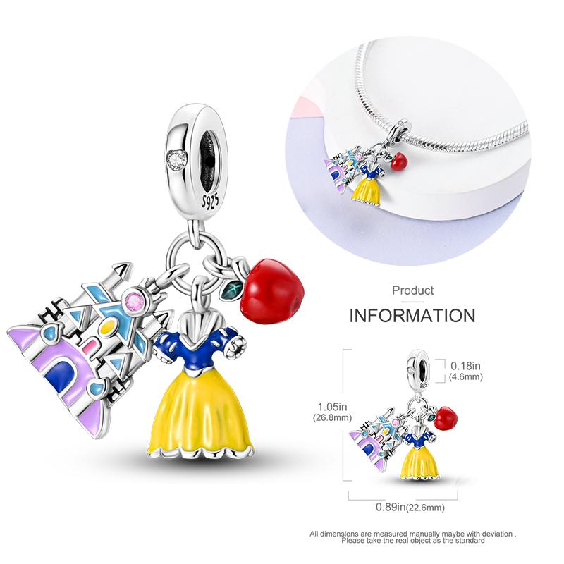 New Copper Bow Star Love Pink Series Charm Beads Suitable For 3Mm Original Bracelet Diy Fashion Jewelry Gift