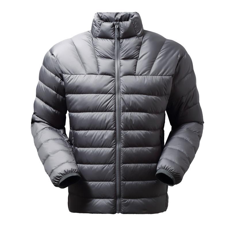 Men's Lightweight Stand Collar Down Jacket - Warm Outdoor Sports Coat 2026