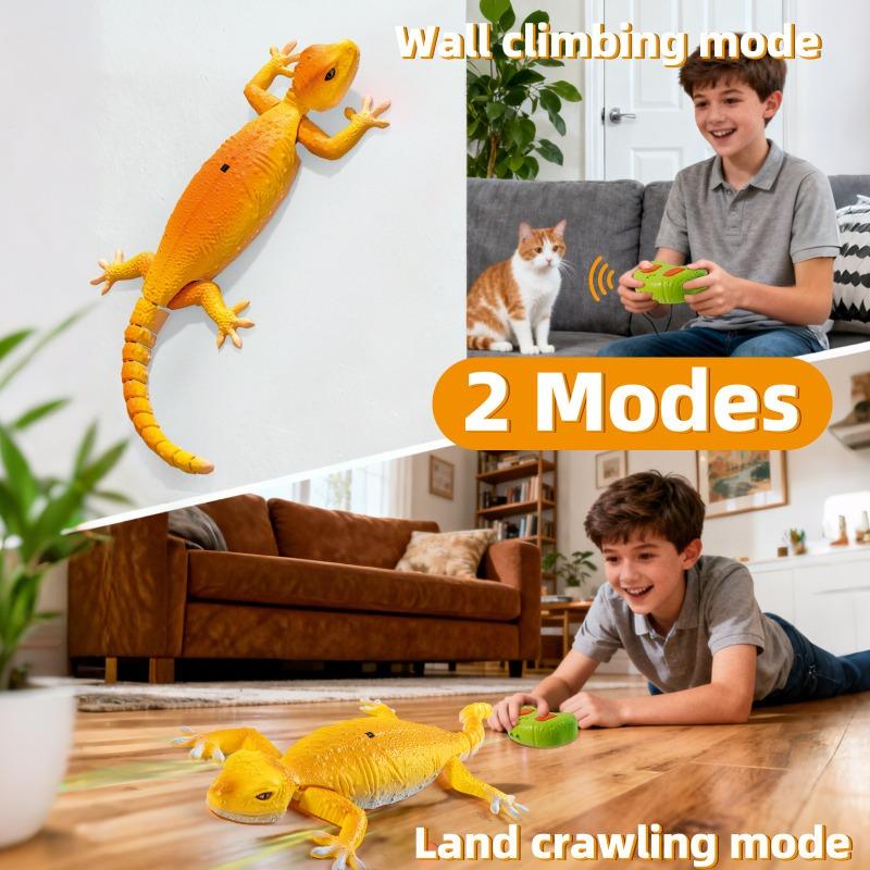 Wall Climbing RC Gecko Toy Electric Remote Control Gecko Wall Climbing Car Octopus Animal Car Children's Halloween Toys
