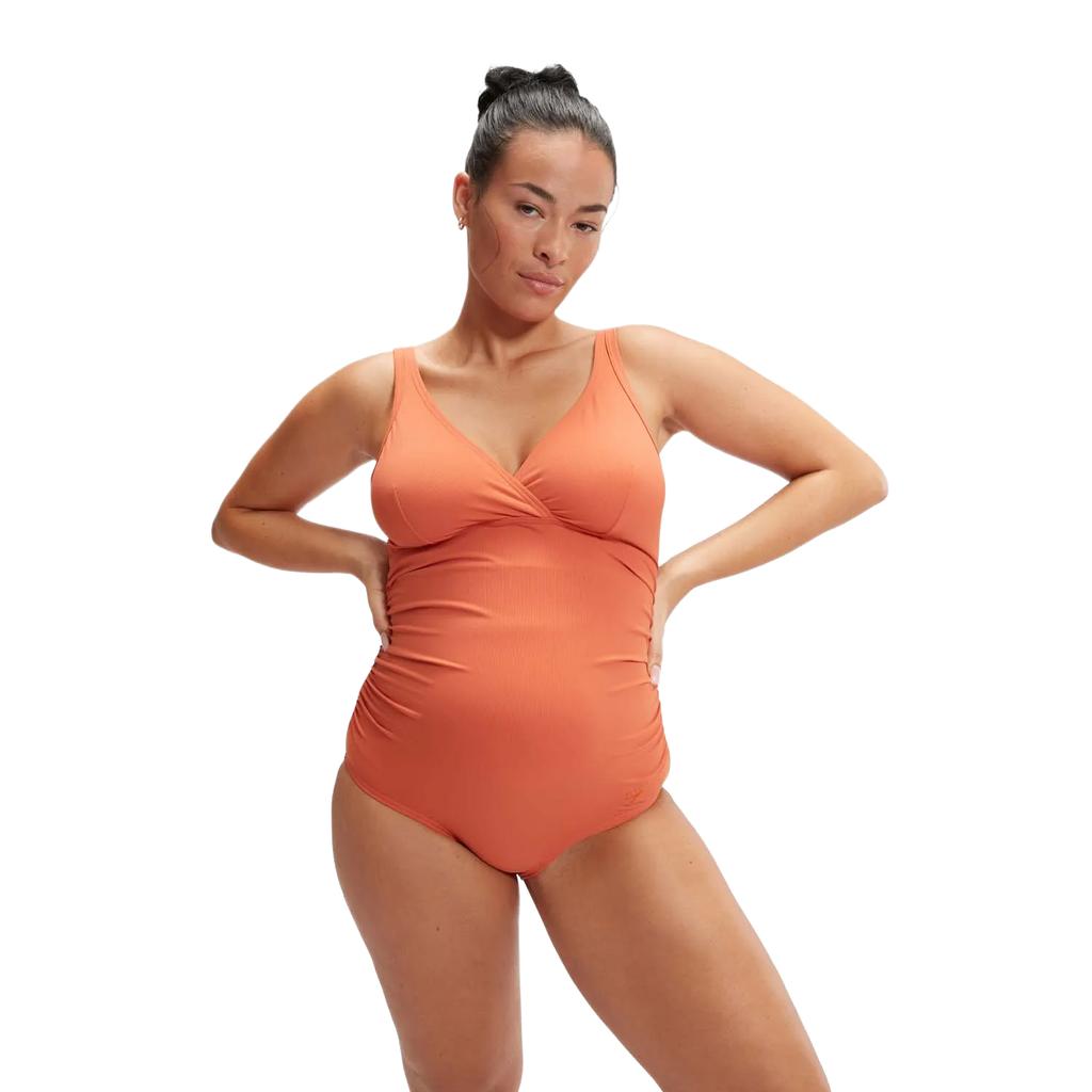 Speedo Womens/Ladies V Neck Maternity One Piece Swimsuit