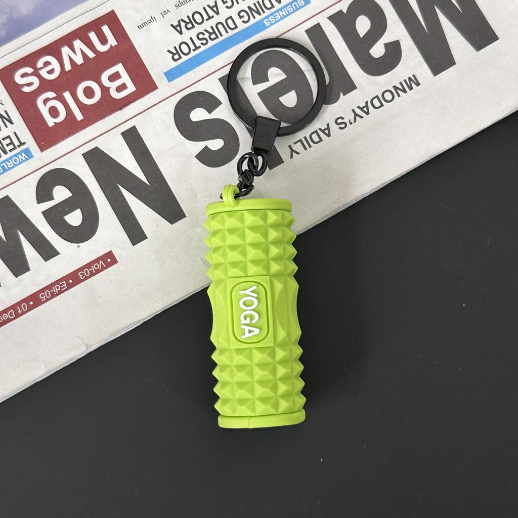 Fitness Series Gummi-Schlüsselanhänger: Hantel- & Kurzhantel-Anhänger für Geschenke