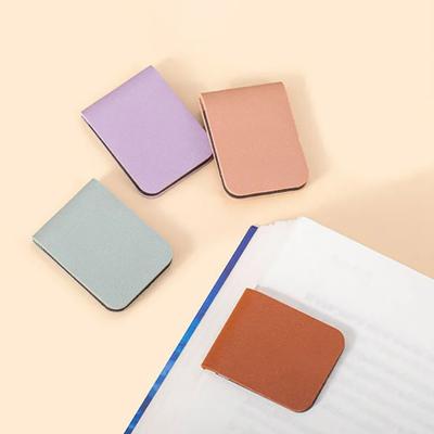 Magnetic Faux Leather Bookmark Magnetic Closure Book Clip Slim Corner Fit Reading