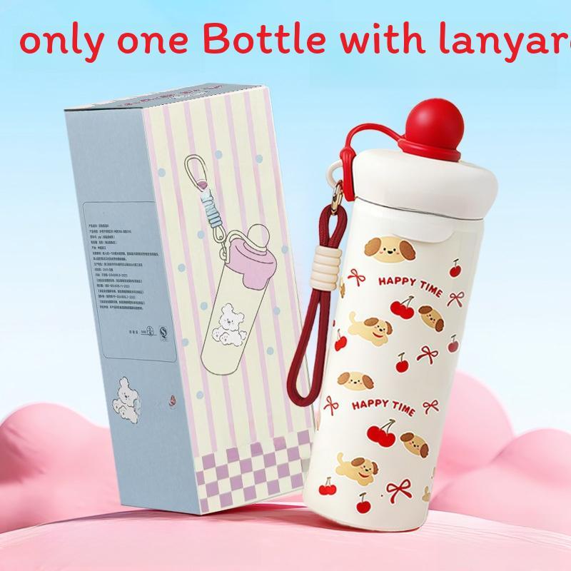Style Insulated Travel Mug With Straw And Carry Rope For Office And Outdoor Use