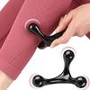 Handheld Manual Massager Three Ball Back Massage Stick Arch Body Massager Health Massage Tool