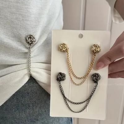Chain Magnetic Buckle, Sleeve Fixed Buckle, Waist Buckle, T-shirt Shortened Artifact, Jeans Foot Buckle