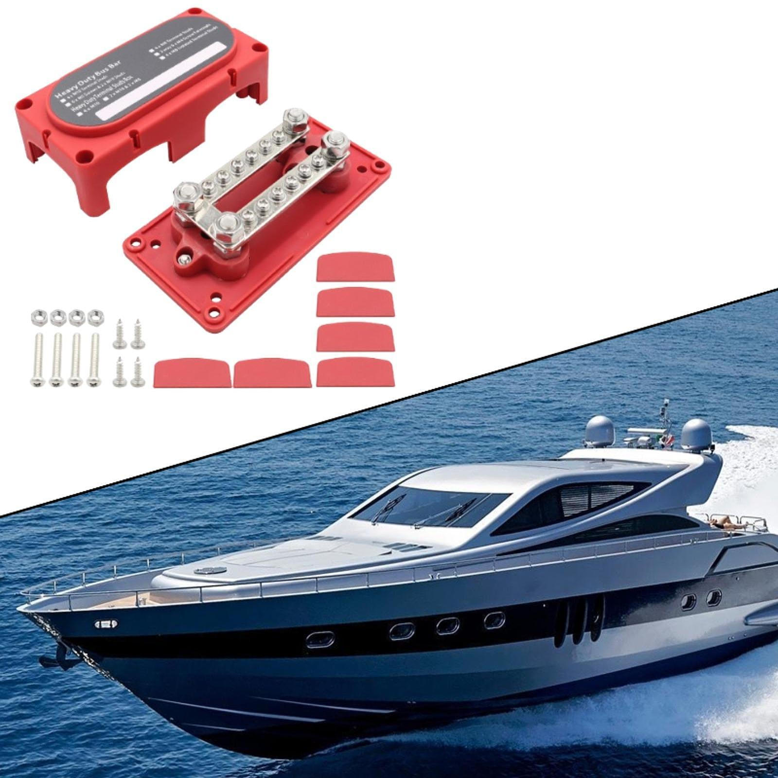 

48 В 150 А шина распределительный блок питания с M10 шпилька для автомобиля автофургона лодка красный