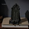 Cell Phone Stand for Desk 3D Printed Gothic Window Stand, Vintage Skull Vine Relief Organizer, Niche Dark Style Gift Academia Holder Phones,