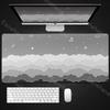 Light Pink Skyscape Mouse Pad Cute Aesthetic Xxl Kawaii Clouds Women Desk Pads Anime Pc Gamer Computer Mat Office Rubber Carpets