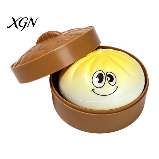 Stress Relief Toy Steamed Bun Squeeze Soft TPR Fidget Portable Fun Vent for Kids And Adults Office Desk Reliever Ball