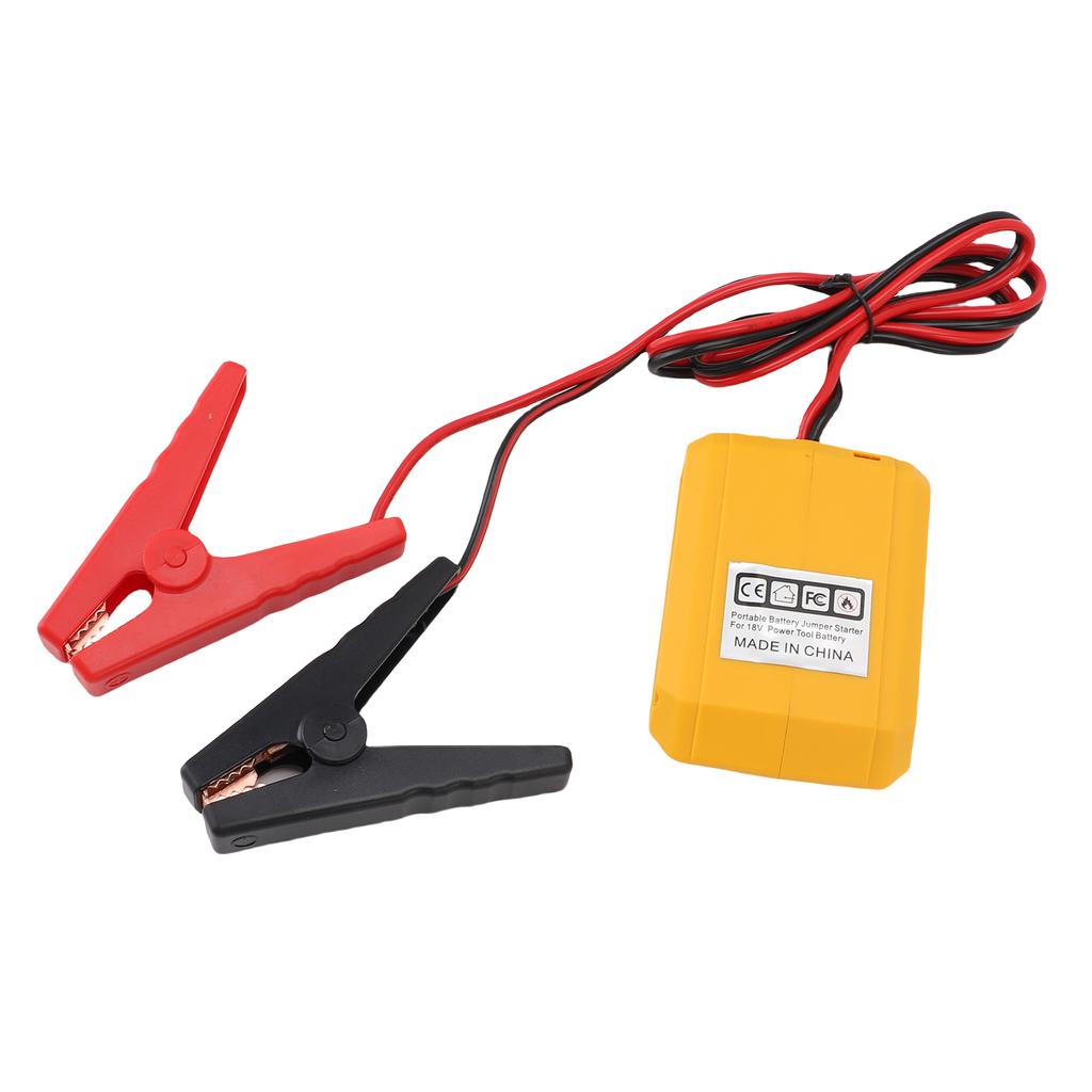 Car Jumper Cable with Adapter 18V Battery Jumper Starter Emergency Automotive Booster Cable