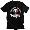 Anpassad Connect To God Lösenordet Är Bön T-shirts Herr Ren Bomull T-shirts T-shirts Kortärmad T-shirt Kläder