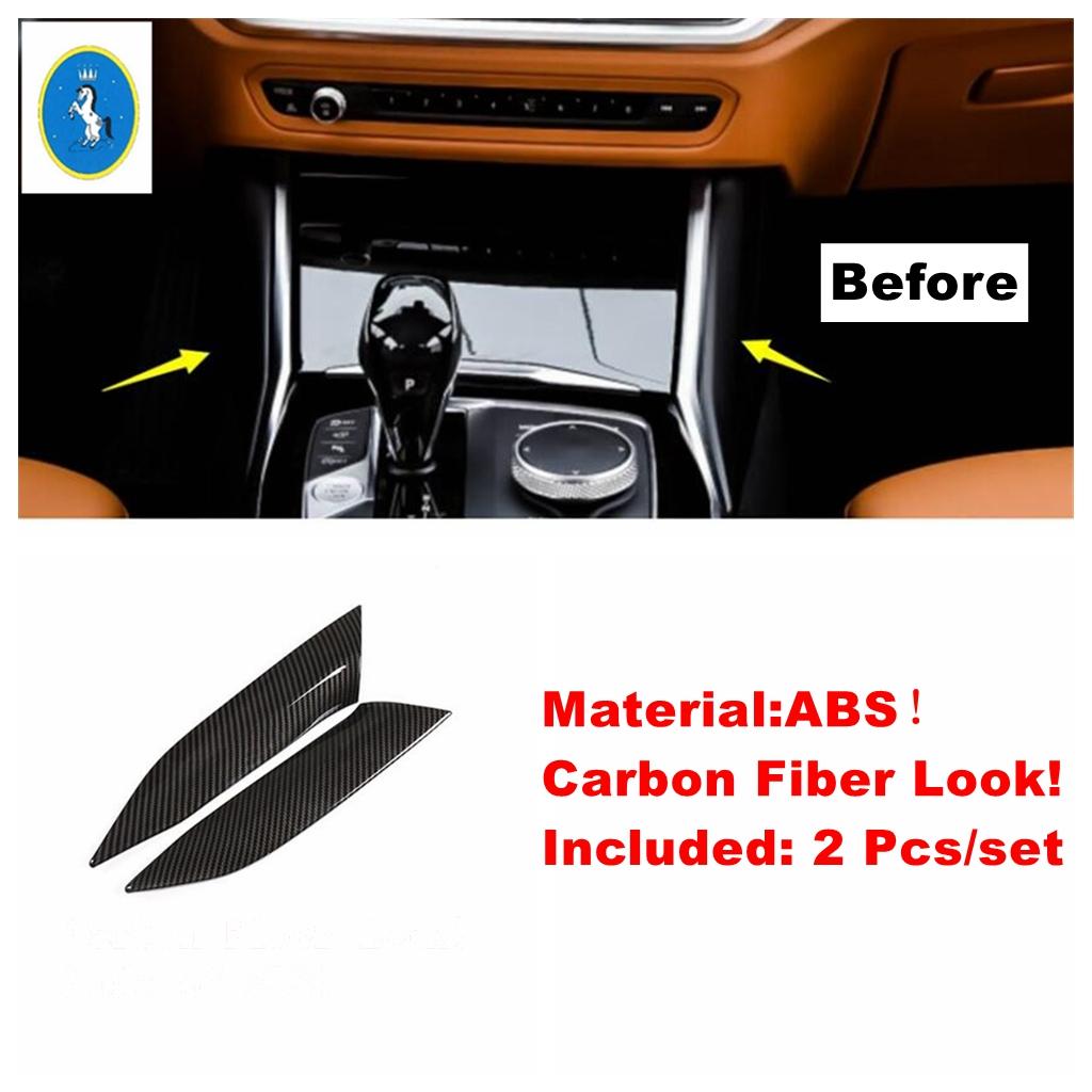 Carbon Fiber / Matte Car Side Center Control Gear Shift Panel Cover Trim For BMW 3 Series G20  - 2024 Interior Accessories