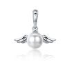 925 Sterling Silver Princess Crown Charms Heart Love Lock Feather Clear CZ Pendant Beads Fit Silver 925 Bracelet Jewelry Making