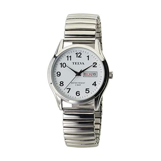 

[CREPHA] CREPHA Watch Analog Elastic Band Date Day of the Week Daily Waterproof White TE-AM179-WTS Men s