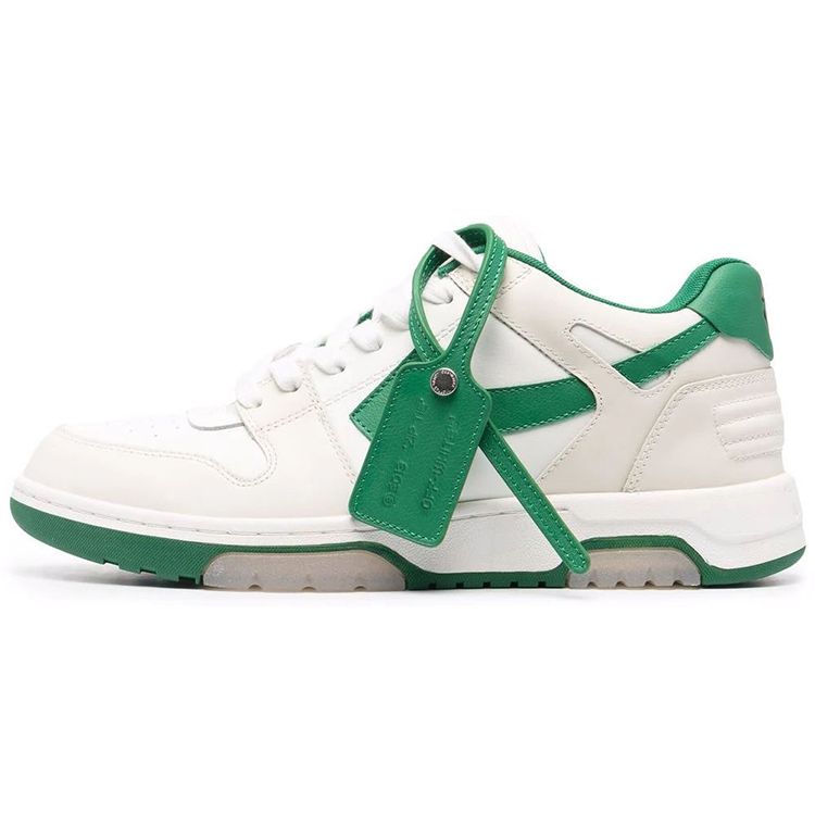 

Off-White Out of Office Low White Green Men Sneakers OMIA189F21LEA001-0455 37