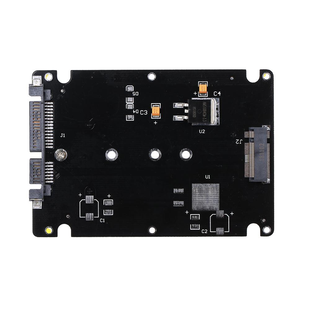 NGFF M.2 SSD to 22Pin SATA III Converter Adapter with 2.5   Enclosure 2280 2260 2242 2230 SSD