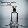 Diamond Transparent 500ml Glass Baijiu Bottle Set - Thickened, Sealed, Empty Wine Bottles