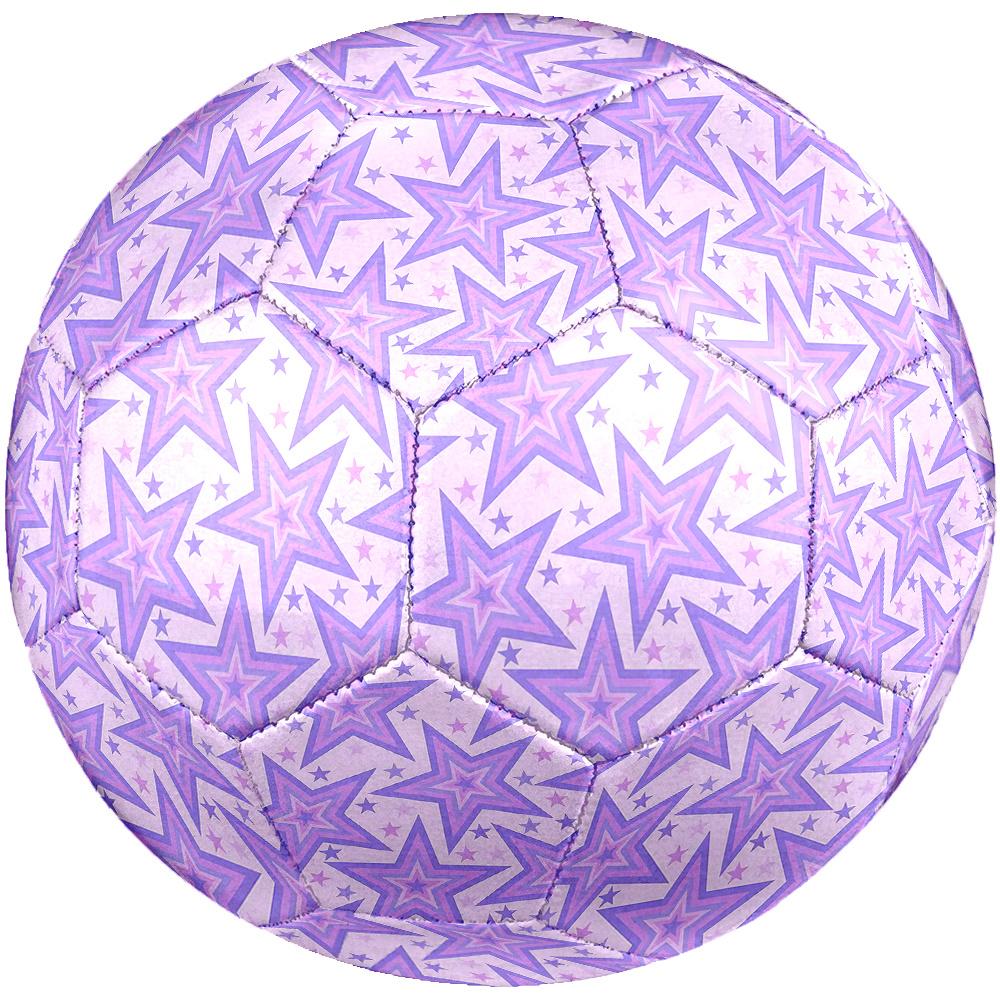 1PC Purple Star Soccer Ball Size 5 Football Machine Sewn Indoor/Outdoor Universal Football Gift W108