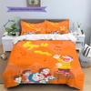 Doraemon Pattern Bedding Quilt Set  Home Decoration  Gift (1 * duvet cover + 2 * pillowcase  without core)