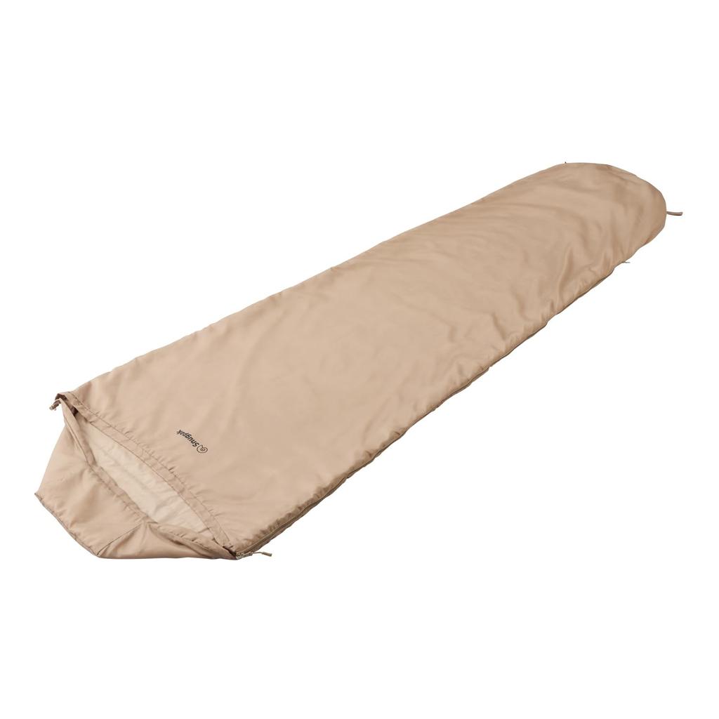Snugpak Tropical Mummy Light Hand Sleeping Bag, Desert Tan, Summer Design, Fully Washable [7°C Comfort Temperature] (Official Japanese Product)