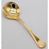 Eve-mode TRIO 18-8 Largo Bouillon Spoon, Gold-Plated Finish, Made in Japan