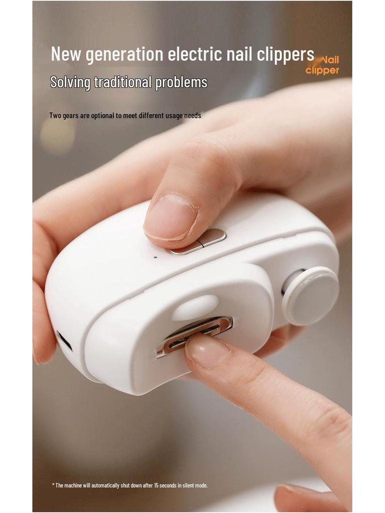 Electric Anti-Pinch Nail Clipper & Grinder for Kids and Adults