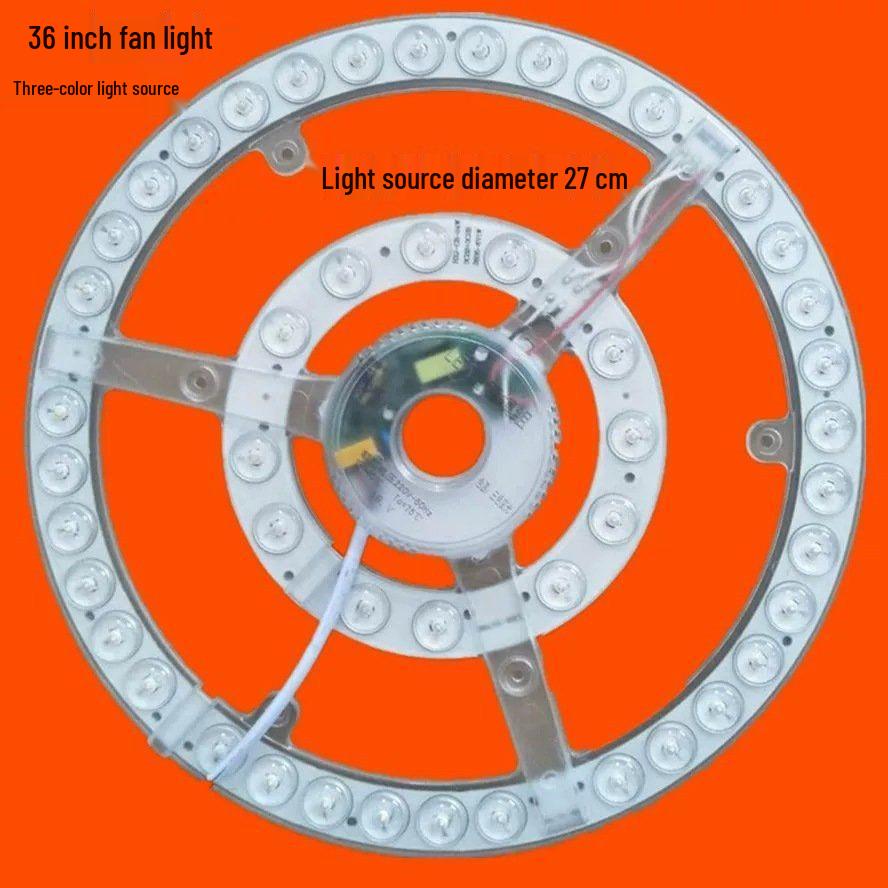 Full Spectrum LED Ceiling Fan Light with Magnetic Base and Wire Clips