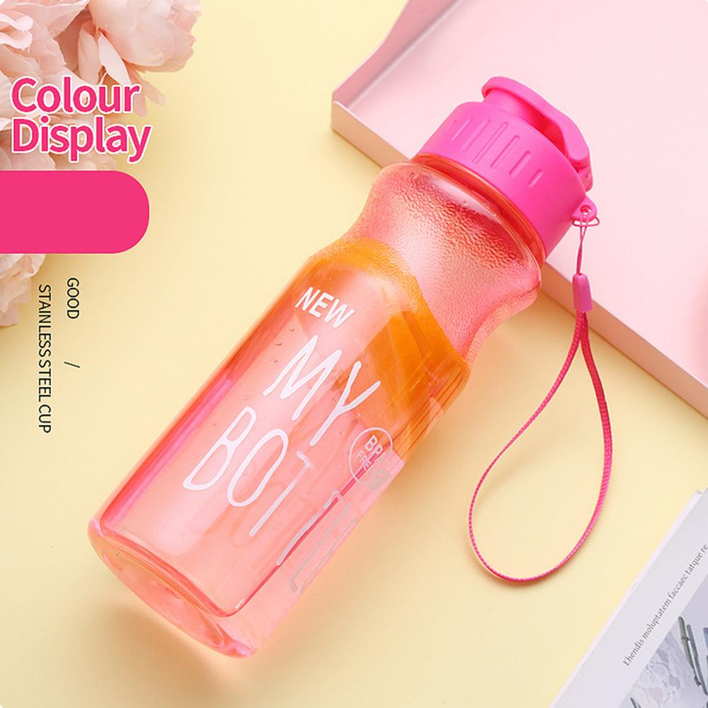 

650 мл бутылка для воды для женщин и девочек, чашка для воды, без BPA, портативный герметичный шейкер, пластиковая посуда для напитков, молочный сок, простая чашка