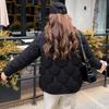 Autumn Winter Thicken Warm Parka Women Casual Solid Color Big Pocket Loose Short Jackets Outwear