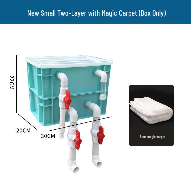 

Compact Fish Tank & Pond Filter System with DIY Circulation Drip Box New Upgrade Nordic Green