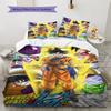 Dragon Ball Otaku Bedding Set HD Print Duvet Cover with Pillowcases Soft Comfortable for Bedroom