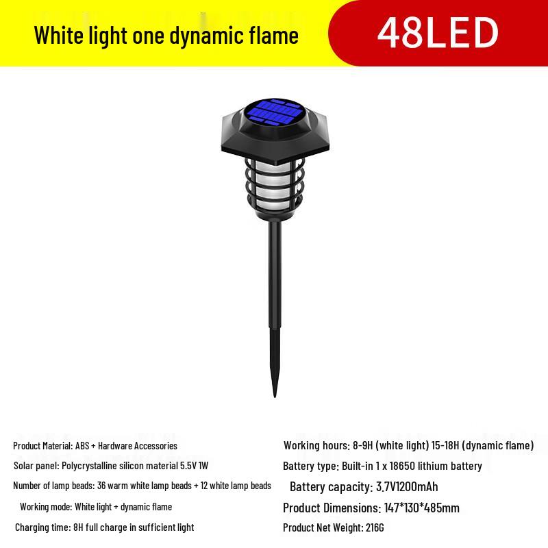 NuFeng Solar Simulation Flame Garden Light