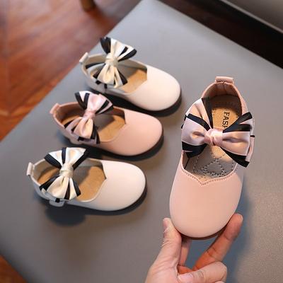 Girls' Shoes, Round Toe Shoes, Leather Shoes, Soft Soled Shoes, Flat Shoes, Children's Shoes, Casual Shoes, Single Shoes