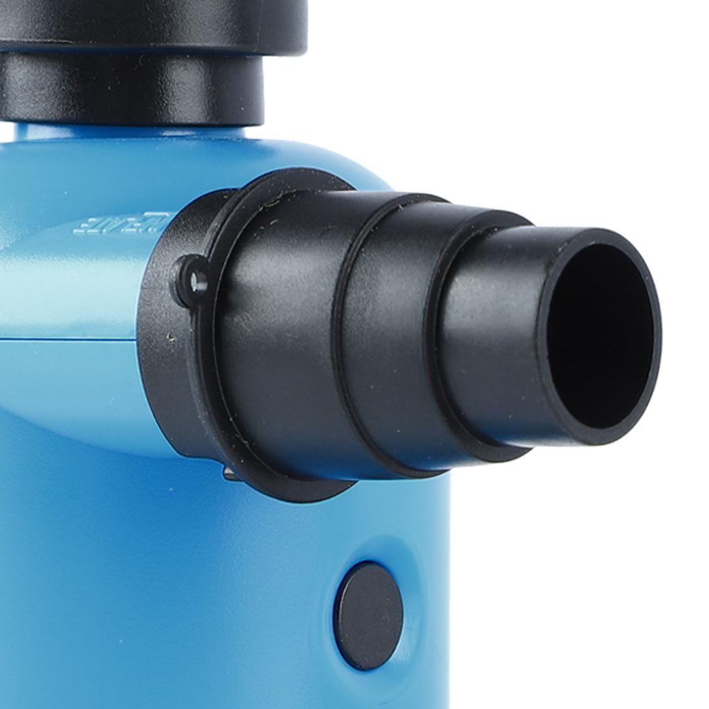 Elektrische Luftpumpe Tragbar Blau Aufblaspumpe Abpumpe Perfekt für Outdoor-Camping mit USB-Anschluss
